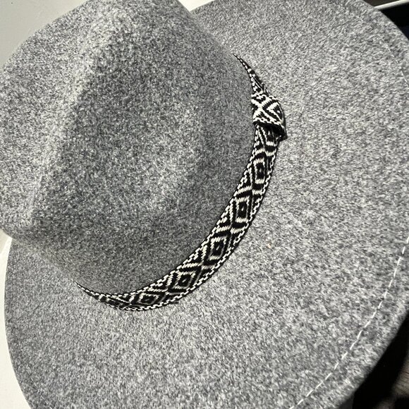 Lot 4 NEW HATS Felt Brim Fedora Panama Black Gray Tan One Size Unisex Gifts - Picture 8 of 11